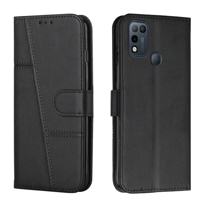 Cases & Covers for Infinix Hot 10 play-PU Leather Case-card Slot Design
