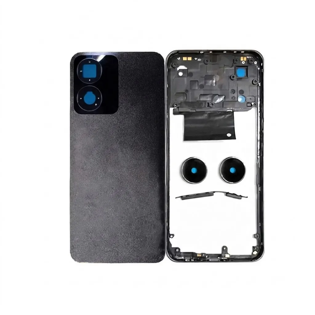 Vivo Y02s(Backshell) Back Panel with Side Frame Housing(Black) Replacement Parts Price in Bangladesh - Mobile.com.bd