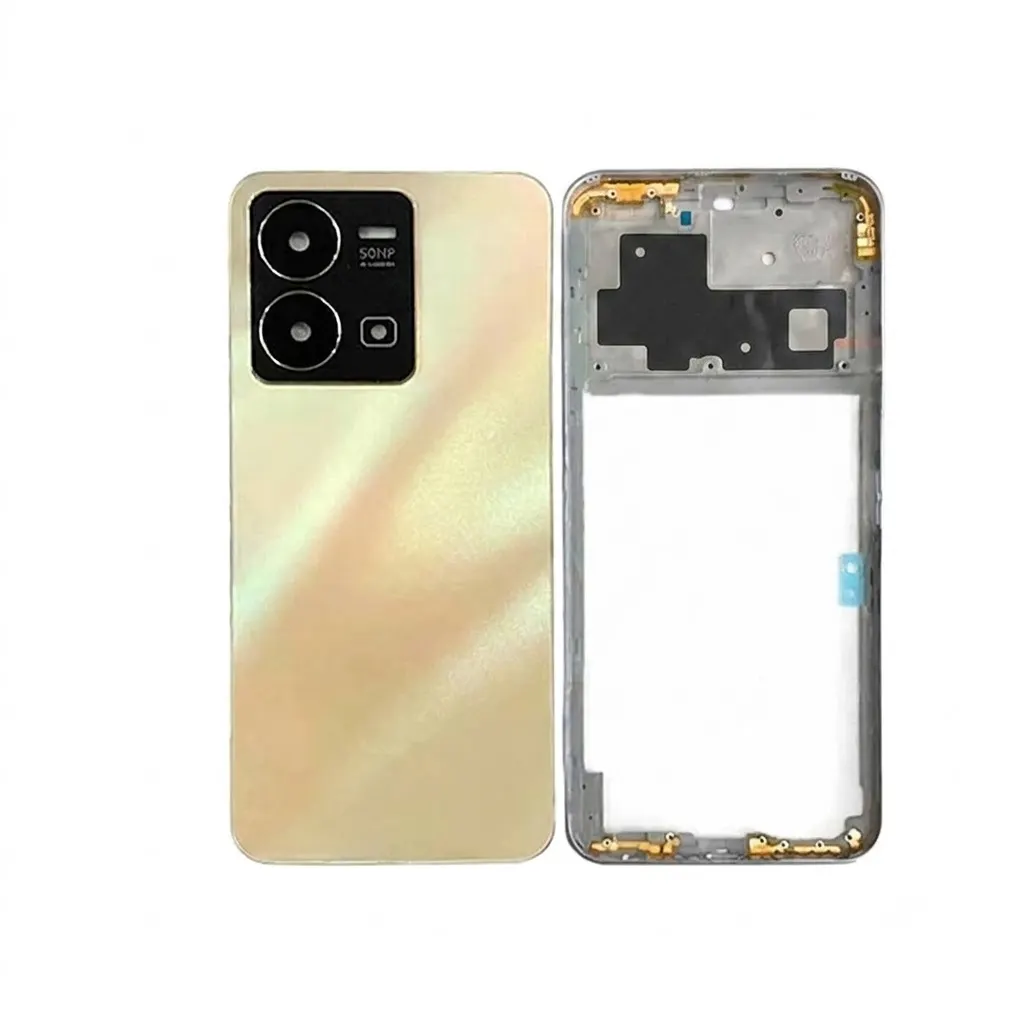 Vivo Y35 (Backshell) Back Panel with Side Frame Housing(Gold) Back Panels & Housings Price in Bangladesh - Mobile.com.bd