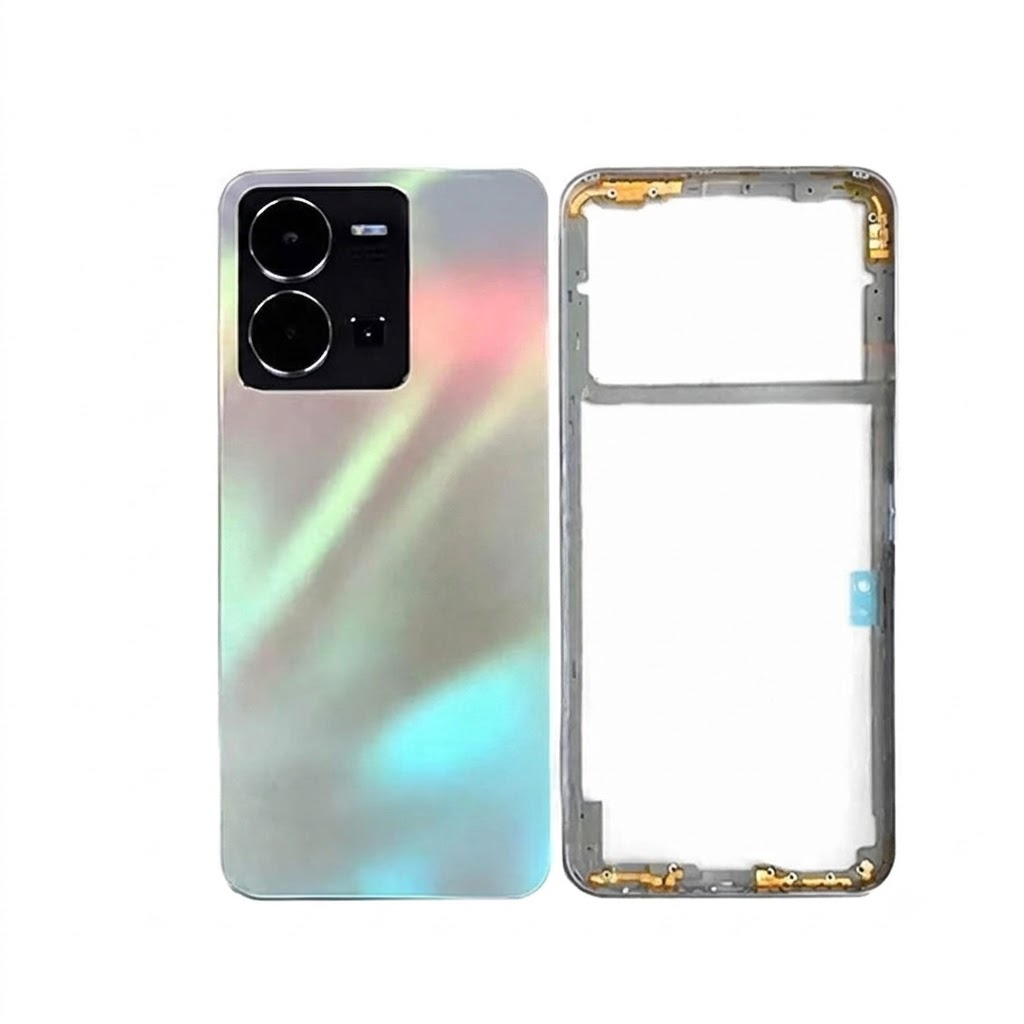 Vivo Y35 (Backshell) Back Panel with Side Frame Housing(Silver) Replacement Parts Price in Bangladesh - Mobile.com.bd