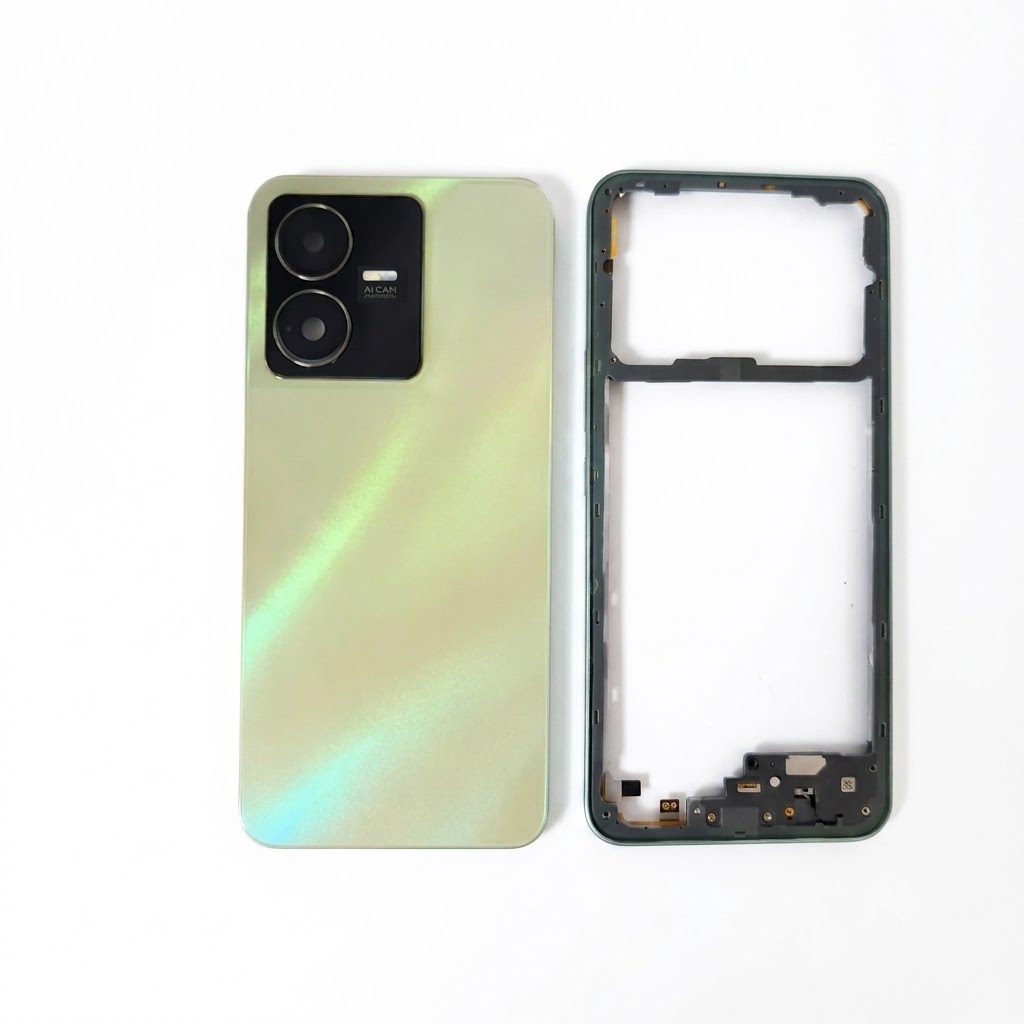 Vivo Y22 (Backshell) Back Panel with Side Frame Housing(Gold) Replacement Parts Price in Bangladesh - Mobile.com.bd