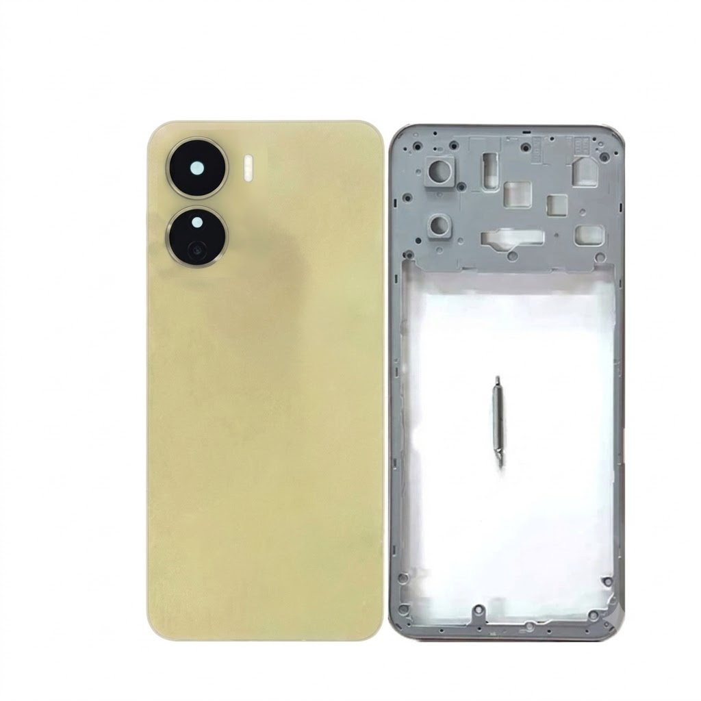 Vivo Y16 (Backshell) Back Panel with Side Frame Housing(Gold) Replacement Parts Price in Bangladesh - Mobile.com.bd