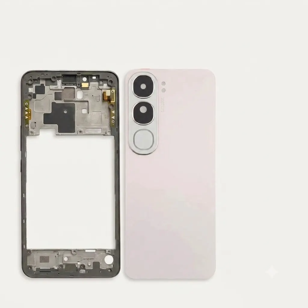 Vivo V40 Lite (Backshell) Back Panel with Side Frame Housing(Silver) Back Panels & Housings Price in Bangladesh - Mobile.com.bd