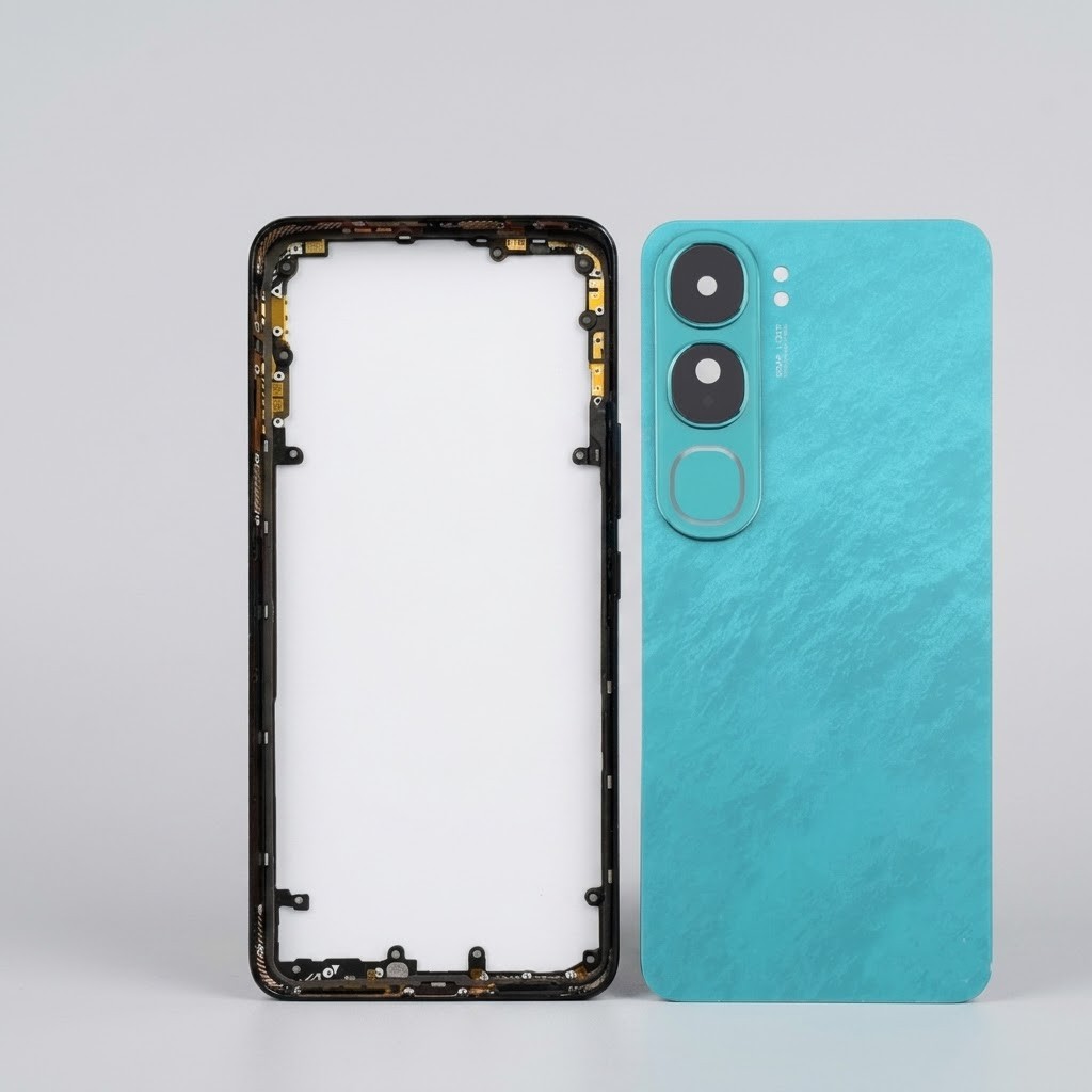 Vivo V40 Lite (Backshell) Back Panel with Side Frame Housing(Green) Replacement Parts Price in Bangladesh - Mobile.com.bd