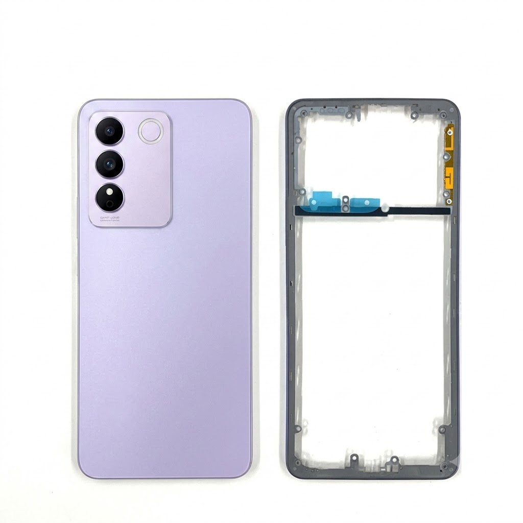 Vivo V27e (Backshell) Back Panel with Side Frame Housing(Purple) Replacement Parts Price in Bangladesh - Mobile.com.bd