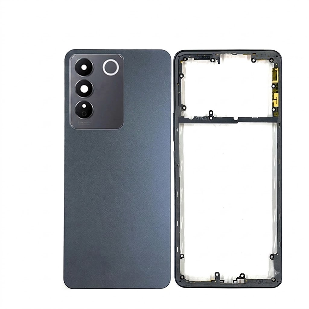 Vivo V27e (Backshell) Back Panel with Side Frame Housing(Black) Replacement Parts Price in Bangladesh - Mobile.com.bd