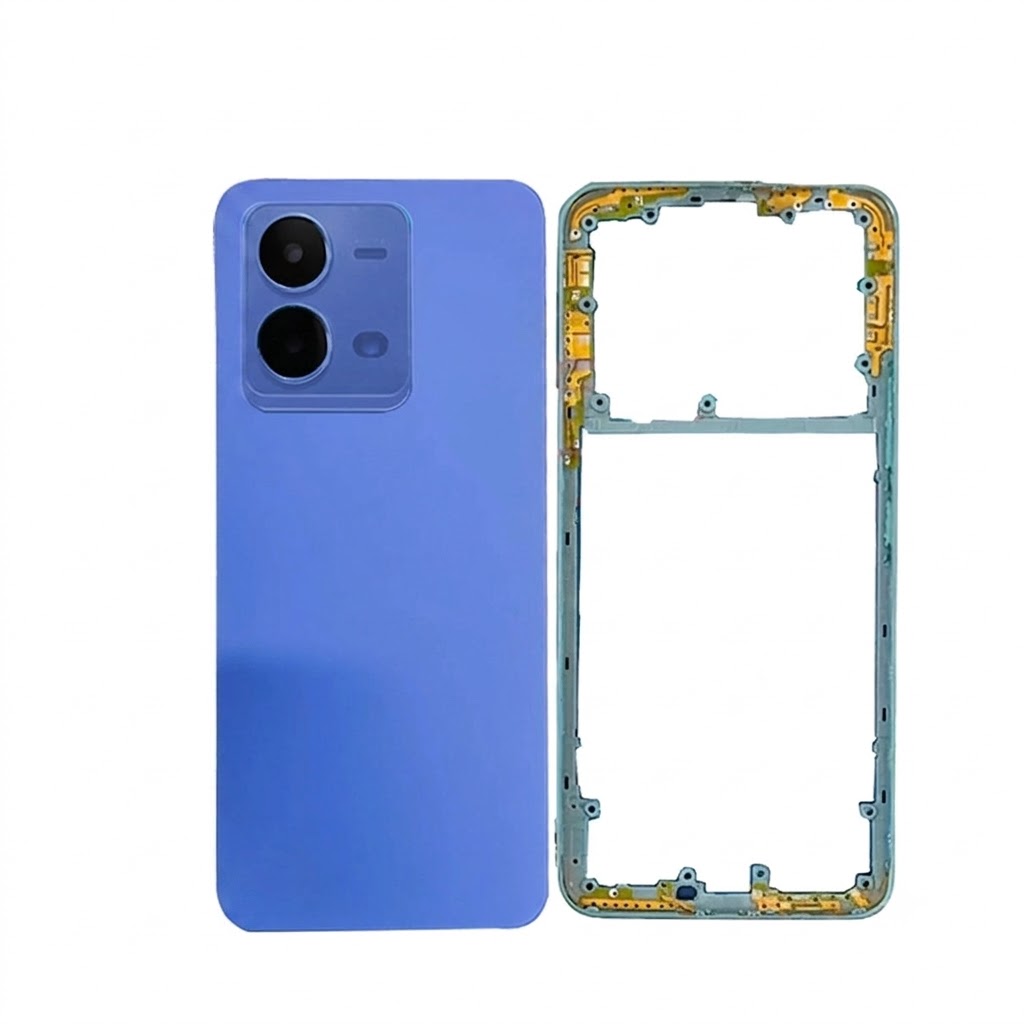 Vivo V25e (Backshell) Back Panel with Side Frame Housing(Blue) Replacement Parts Price in Bangladesh - Mobile.com.bd