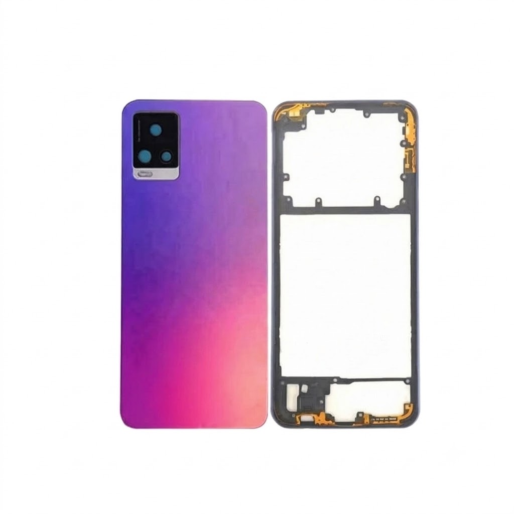 Vivo V20(Backshell) Back Panel with Side Frame Housing(Purple) Replacement Parts Price in Bangladesh - Mobile.com.bd