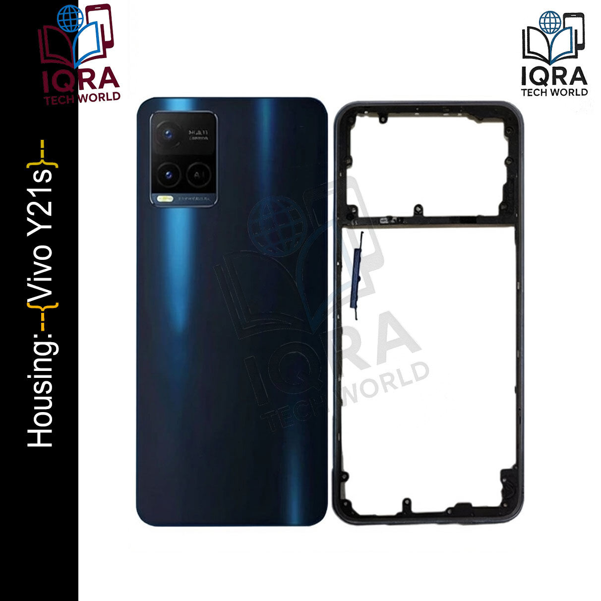 Vivo Y21s (Backshell) Back Panel with Side Frame Housing(Blue) Replacement Parts Price in Bangladesh - Mobile.com.bd