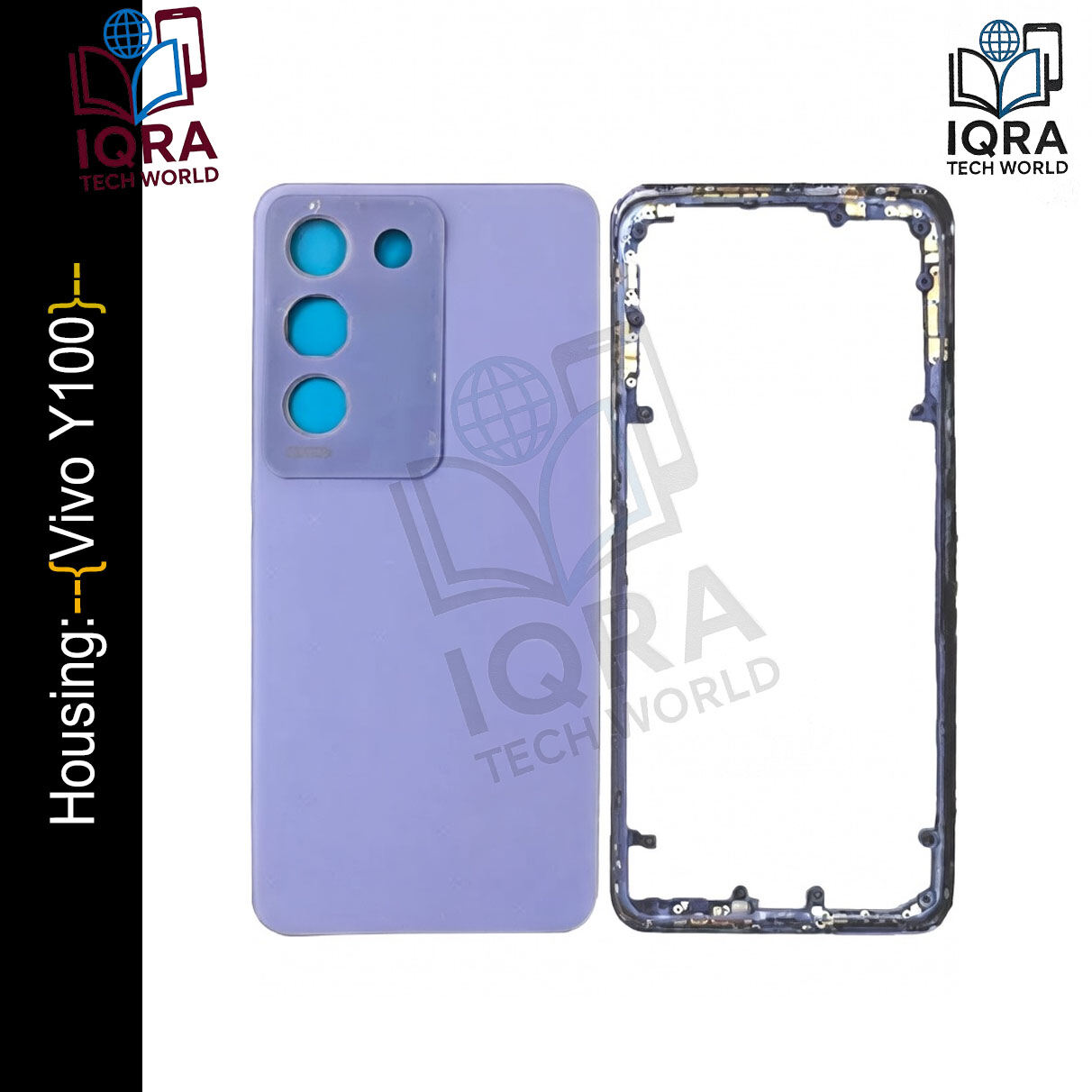 Vivo Y100 (Backshell) Back Panel with Side Frame Housing(Purple) Replacement Parts Price in Bangladesh - Mobile.com.bd