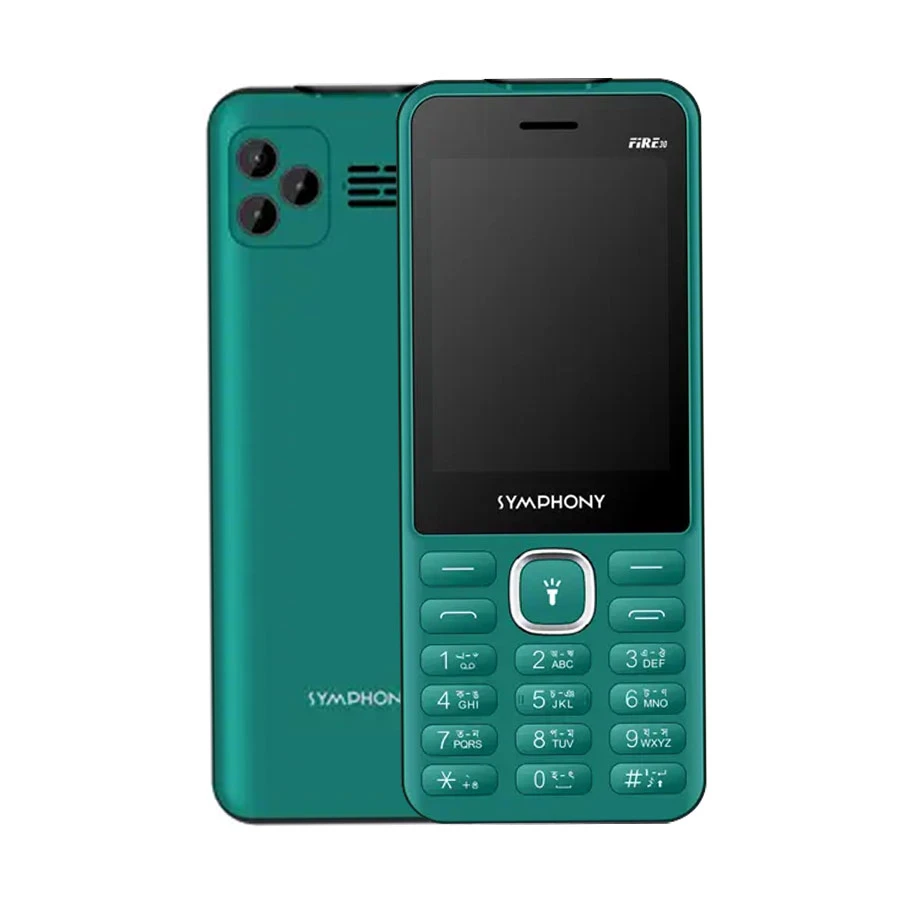 Symphony Fire30 Cadmium Green Dual SIM Feature Phone Featured Phone Price in Bangladesh - Mobile.com.bd