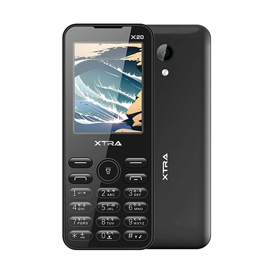 Xtra X20 Black Feature Phone (Dual Sim) Featured Phone Price in Bangladesh - Mobile.com.bd