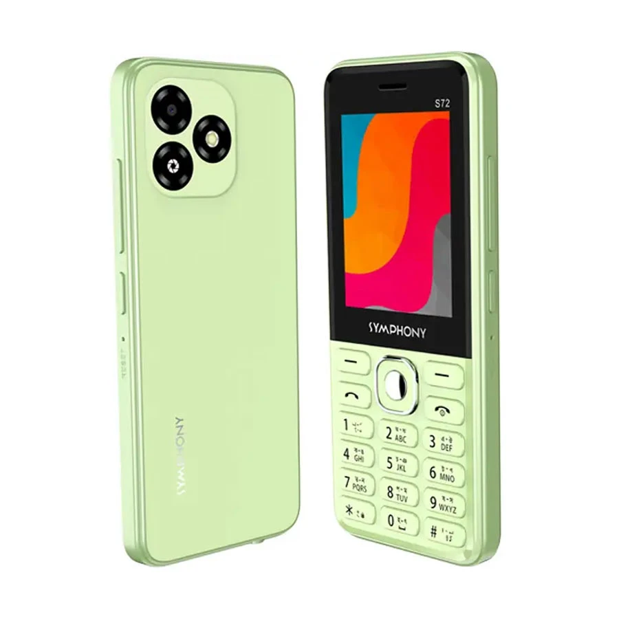 Symphony S72 Straw Green Dual SIM Feature Phone Featured Phone Price in Bangladesh - Mobile.com.bd