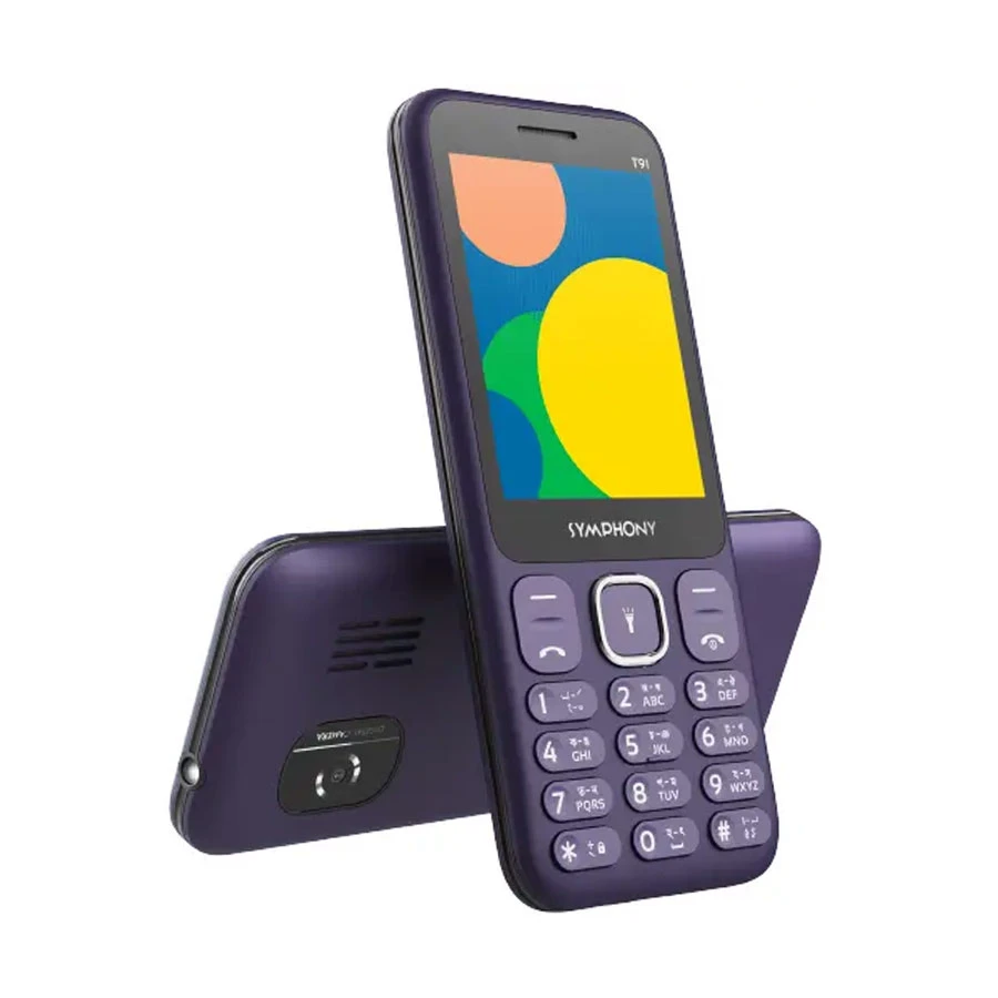 Symphony T91 Deep Purple Dual SIM Feature Phone Featured Phone Price in Bangladesh - Mobile.com.bd