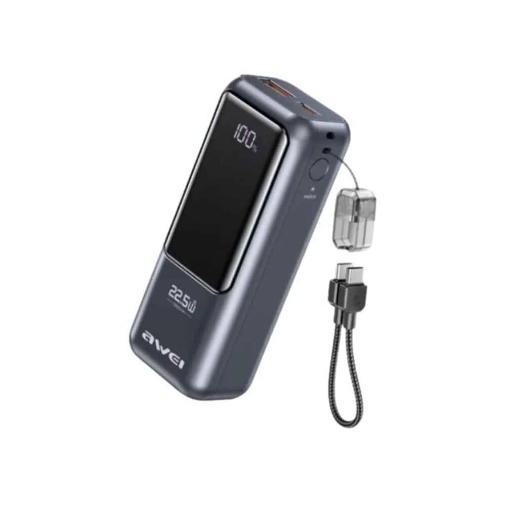 Awei PA-99 10000mAh Portable Fast Charging Power Bank Power Banks Price in Bangladesh - Mobile.com.bd