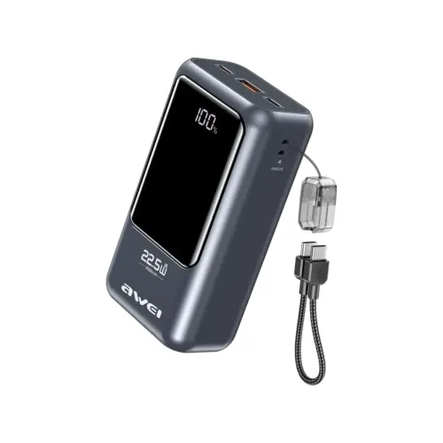 Awei PA-100 Digital Display 20000mAH 22.5W Fast Charging Powerbank - Price in Bangladesh