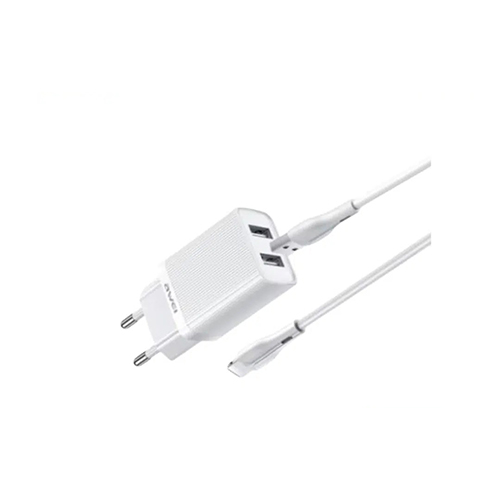 Awei C15L-US Dual USB Wall Charger with 1m Lightning Cable - Price in Bangladesh
