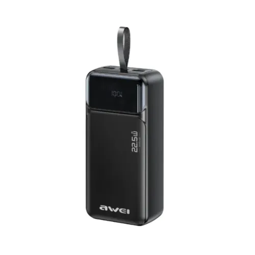 AWEI PA-104 22.5W Built-in Cable 30000mAh Power Bank Power Banks Price in Bangladesh - Mobile.com.bd