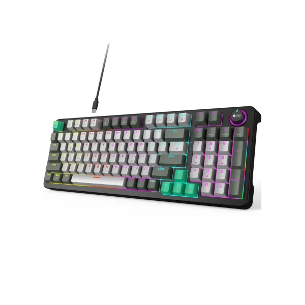 Mofii AK-96 Gray White Wired Mechanical Gaming Keyboard Price in Bangladesh - Mobile.com.bd
