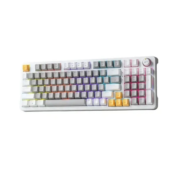 Mofii AK-96 White Gray Wired Mechanical Gaming Keyboard Price in Bangladesh - Mobile.com.bd
