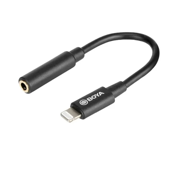 Boya BY-K3 TRS to Male Lightning Adapter Adapters Price in Bangladesh - Mobile.com.bd