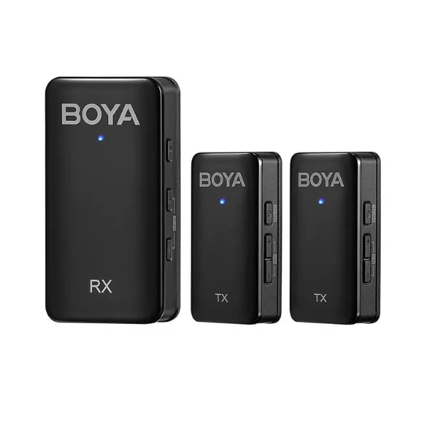 Boya Wmic5-M2 Ultra Compact Dual-Channel 2.4GHz Wireless Microphone Price in Bangladesh - Mobile.com.bd