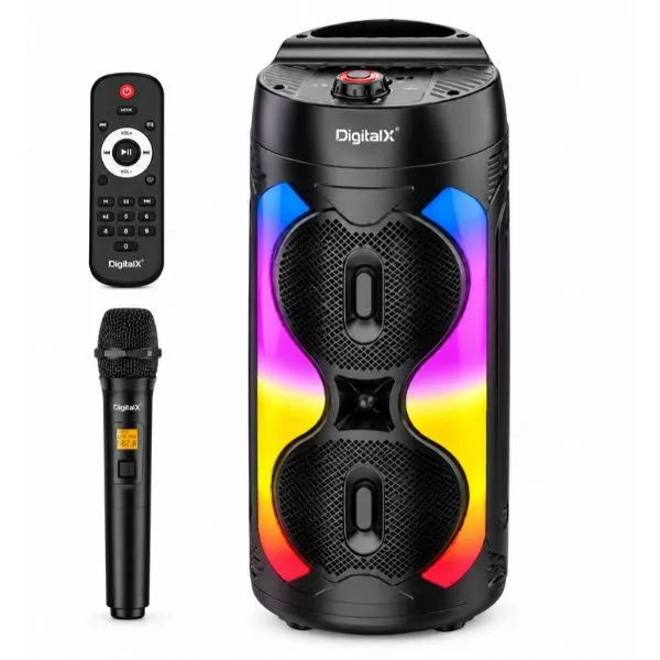 DigitalX Partymate X105 RGB Bluetooth Party Speaker Price in Bangladesh - Mobile.com.bd
