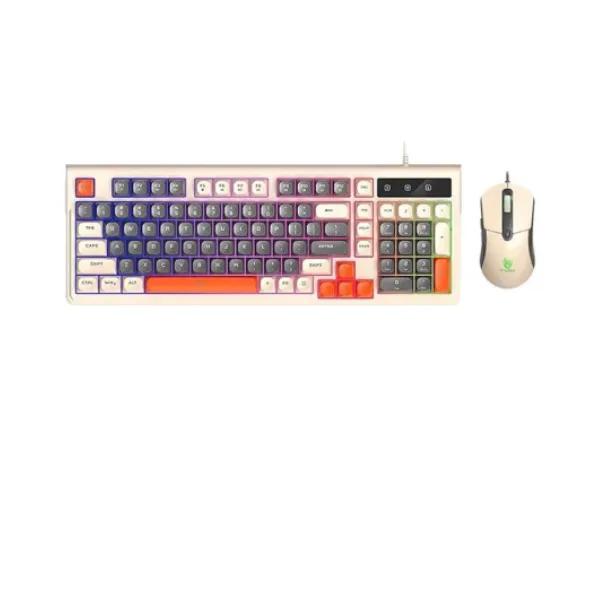 T-Wolf TF-330 Mixed Color Wired Gaming Keyboard and Mouse Combo Mouse & Keyboard Price in Bangladesh - Mobile.com.bd
