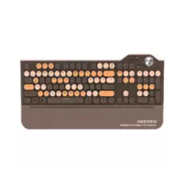 Mofii Geezer G7 Mixed Brown Mixed Tri-Mode Rechargeable Mechanical Gaming Keyboard Price in Bangladesh - Mobile.com.bd