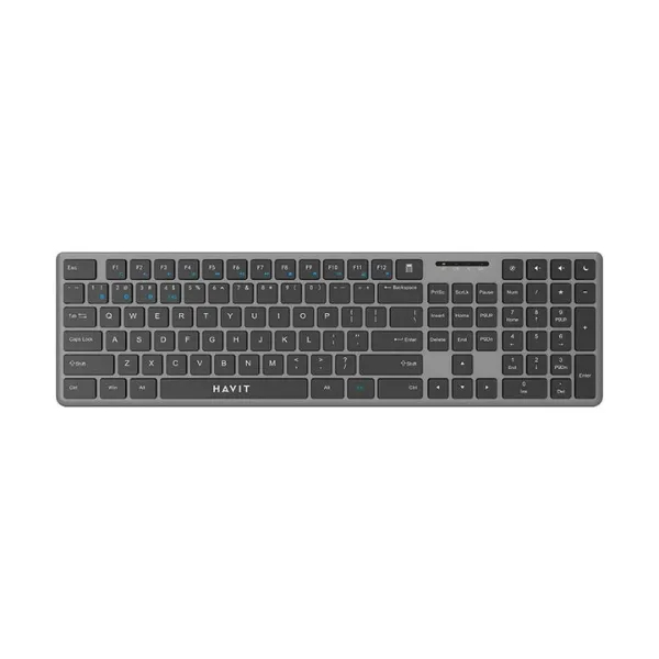 Havit KB235WB Dual Mode Wireless gray keyboard Price in Bangladesh - Mobile.com.bd