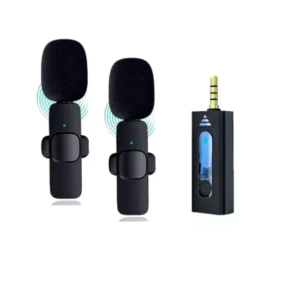 K35 Lavalier Dual Mic Wireless Microphone Price in Bangladesh - Mobile.com.bd