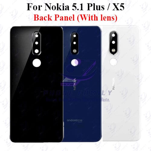 For Nokia 5.1 Plus / X5 Back Panel/Backshell/ Casing +Camera Lens With Logo-All Colors Available Price in Bangladesh - Mobile.com.bd