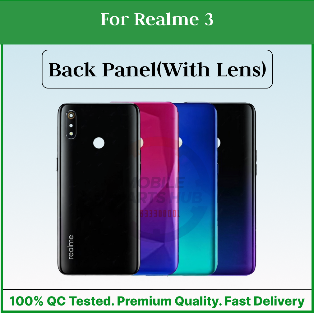 For Realme 3 Back Panel/Backshell/ Casing +Camera Lens + SIde Button With Logo-All Colors Available Mobile Parts & Accessories Price in Bangladesh - Mobile.com.bd
