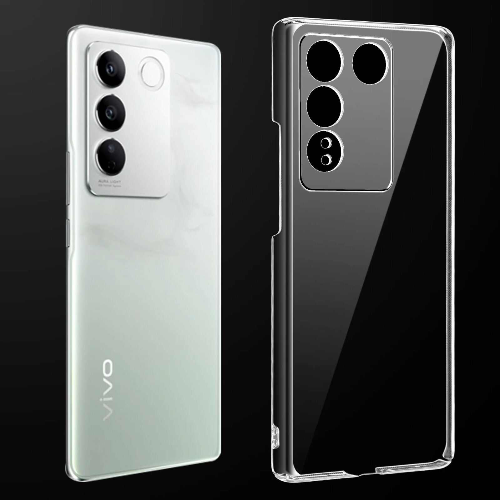 Anti Yellow Clear Back Cover Case for Vivo V27 PRO With Full Camera Protection