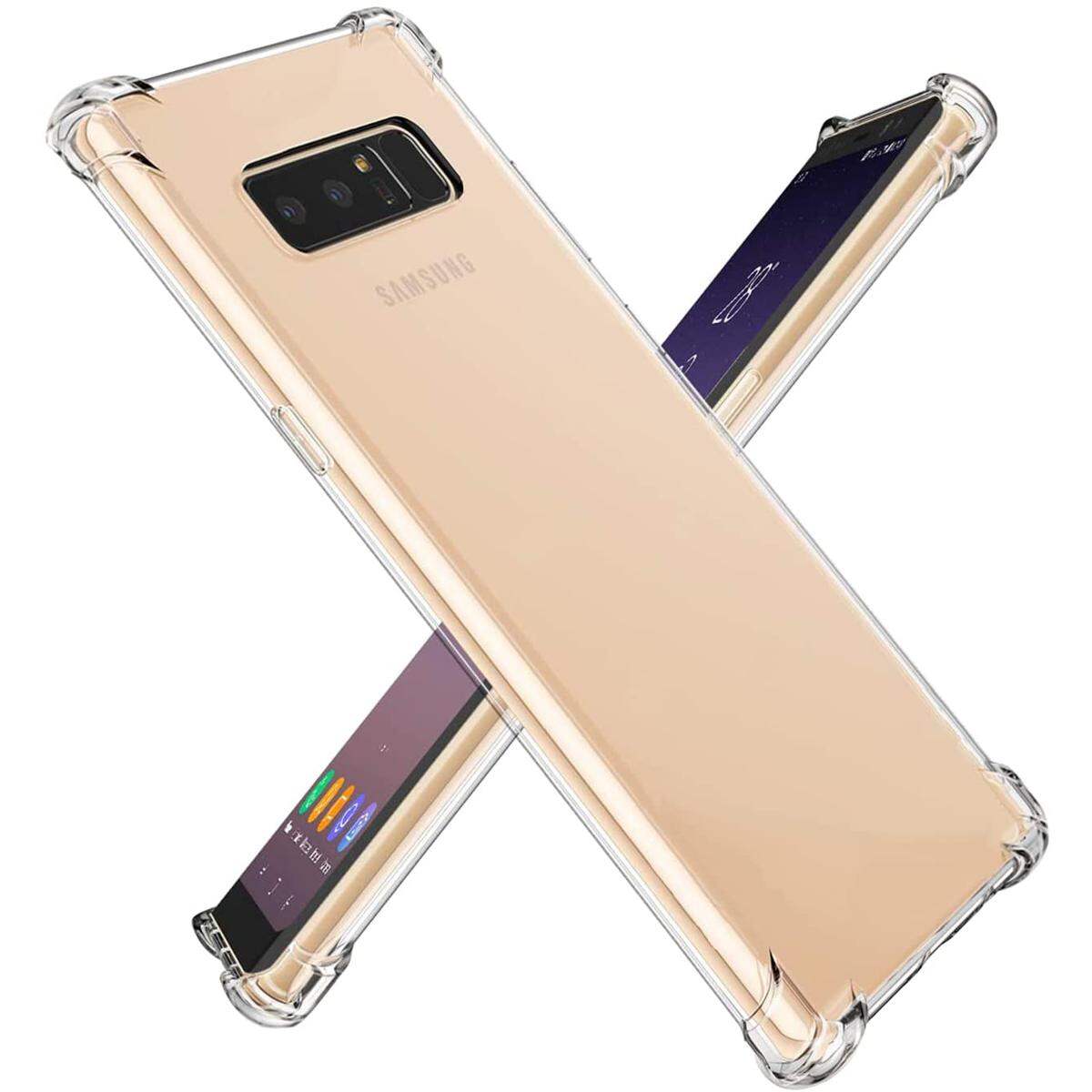 Samsung Galaxy Note 8 Clear Case Soft Silicone Shockproof Bumper Transparent Premium Shell Back Cover