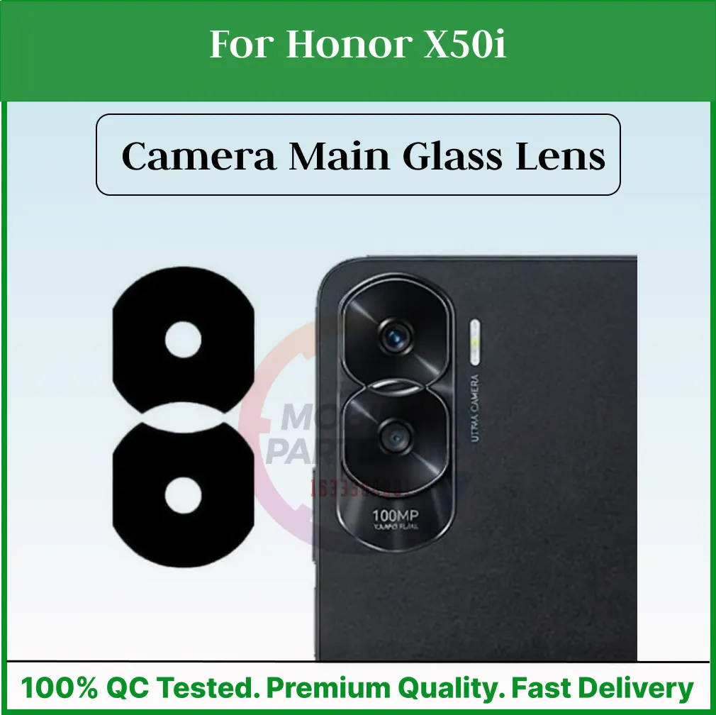 Camera Main Glass Lens for Honor X50i Replacement Part (Not Tempered Camera Glass Protector) Mobile Parts & Accessories Price in Bangladesh - Mobile.com.bd