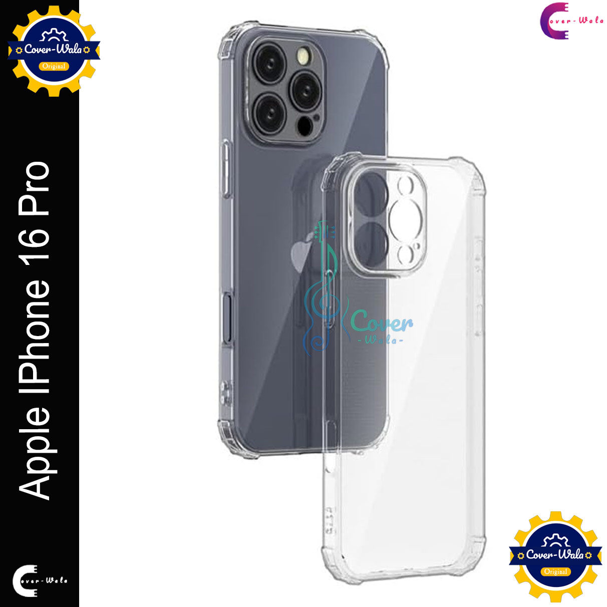 Transparent back cover For Apple iPhone 16 Pro Luxury transparent Protect Back Cover Soft Case