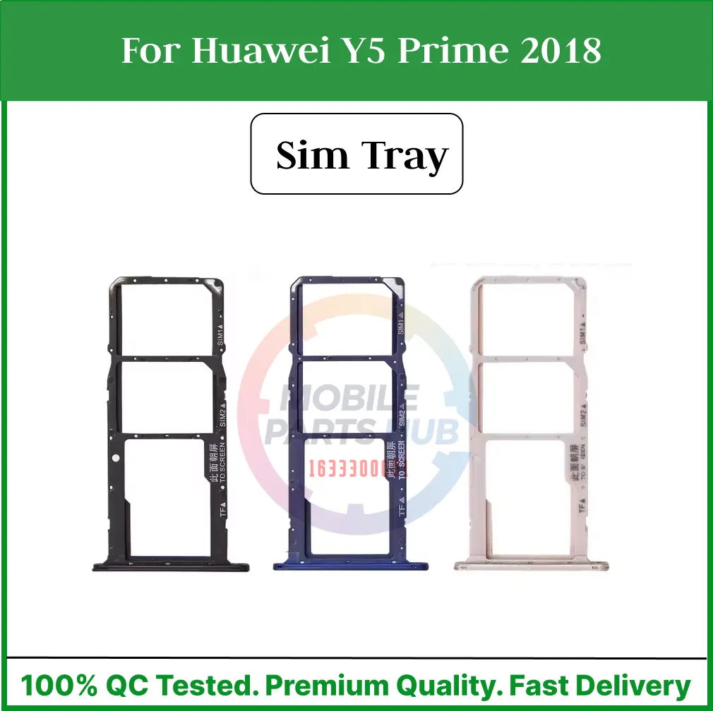 Huawei Y5 Prime 2018 Nano Sim Card Tray Holder Sim Adaptor With Free Sim Ejector Pin Replacement Part Mobile Parts & Accessories Price in Bangladesh - Mobile.com.bd