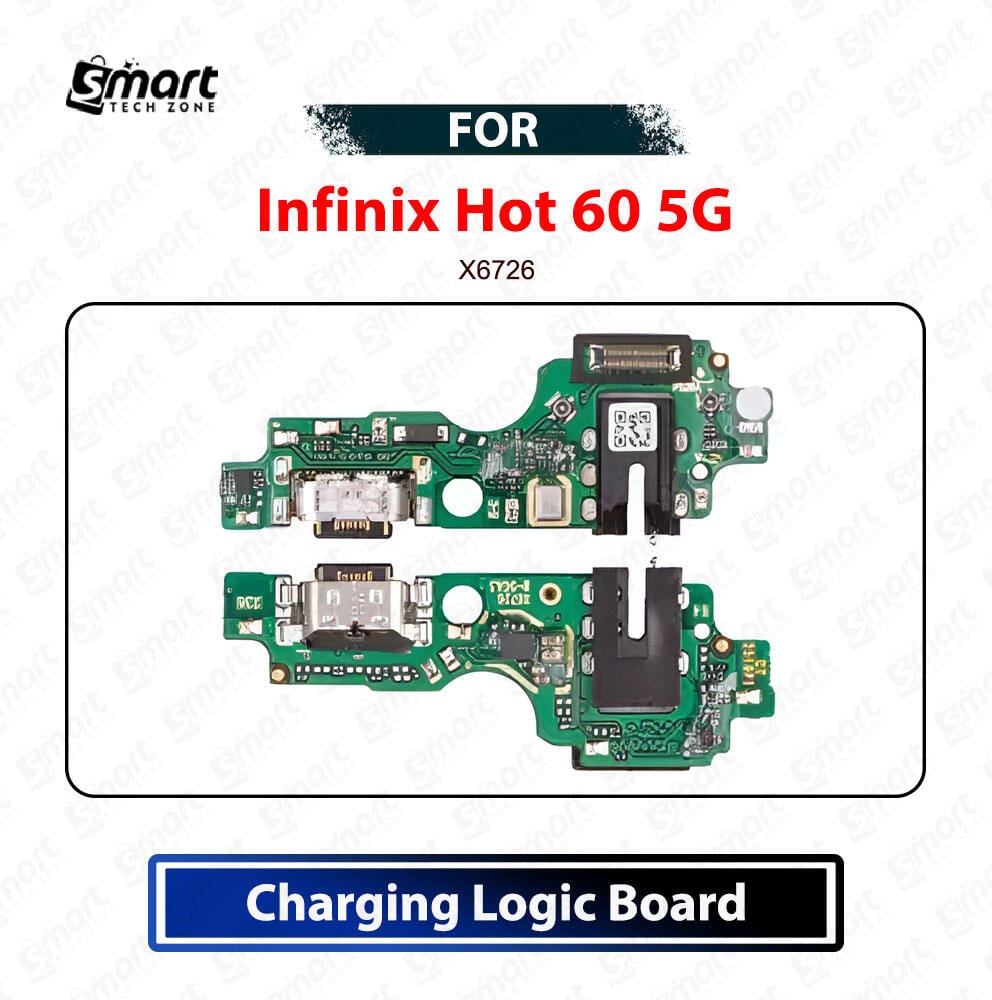 Infinix Hot 60 5G Charging Logic Board Charging Port USB Plug PCB Dock Connector Replacement Spare Repair Part For X6726 - Price in Bangladesh
