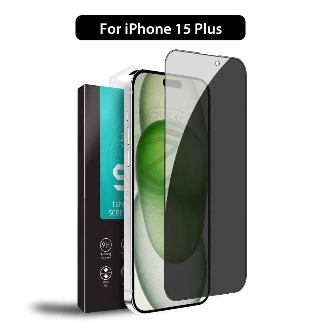 Premium 9H Privacy Tempered Glass Screen Protector For Apple Iphone 15 Plus Phone Cases & Covers Price in Bangladesh - Mobile.com.bd