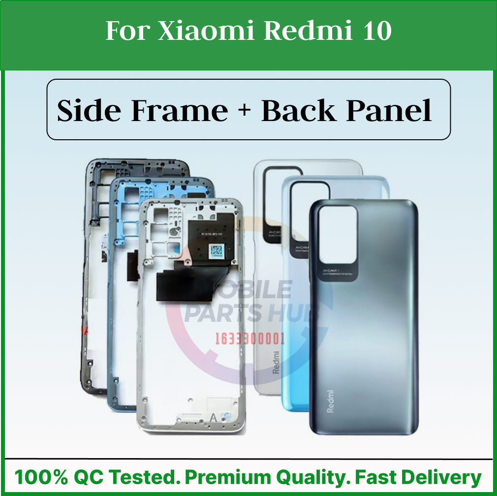 For Xiaomi Redmi 10 Full Body Housing ( Side Frame + Back Panel Without Camera Glass ) Mobile Parts & Accessories Price in Bangladesh - Mobile.com.bd