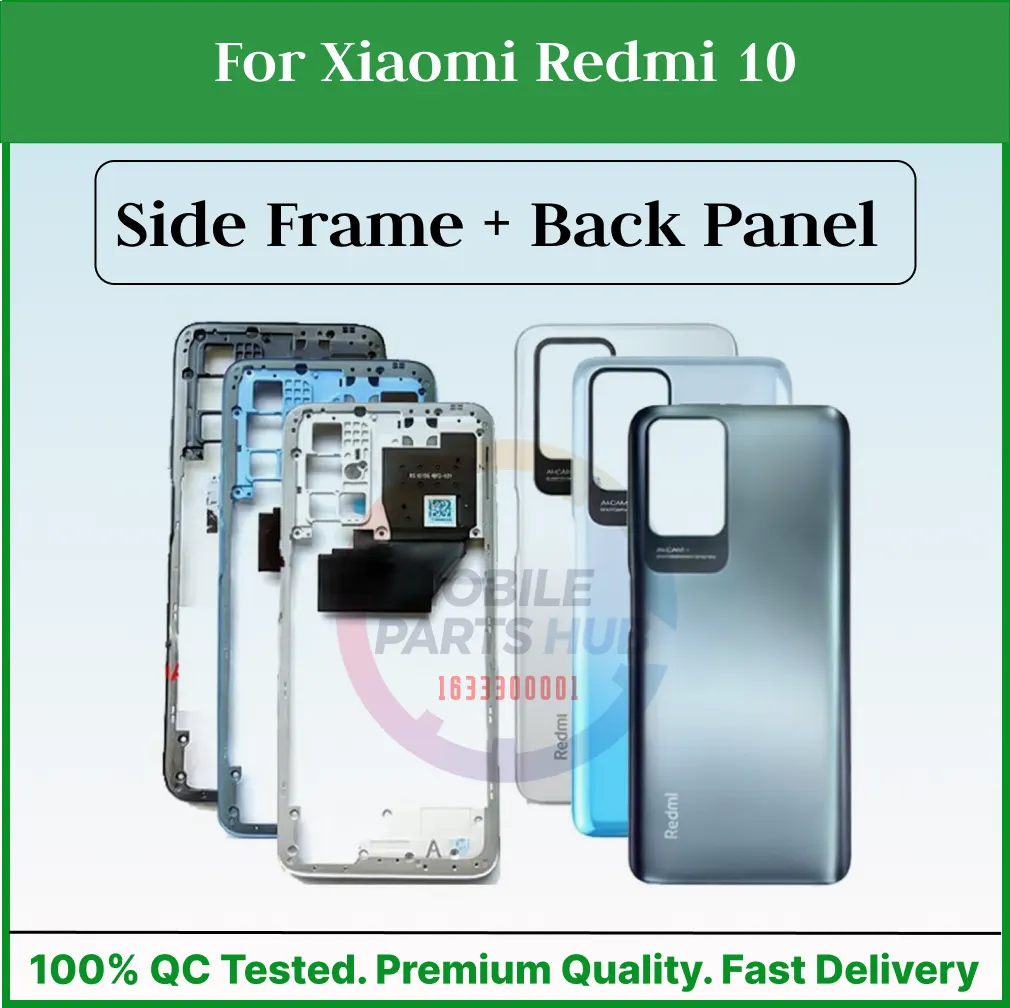 For Xiaomi Redmi 10 Full Body Housing ( Side Frame + Back Panel Without Camera Glass ) Mobile Parts & Accessories Price in Bangladesh - Mobile.com.bd