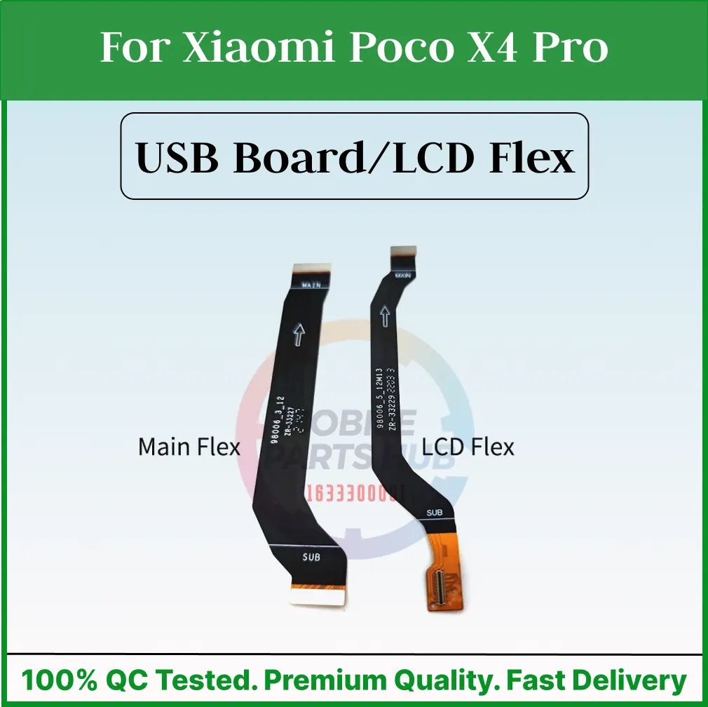 Main Board Motherboard Connection USB Board and LCD Display Connector Flex Cable Parts For Xiaomi Poco X4 Pro Flex Cables Price in Bangladesh - Mobile.com.bd