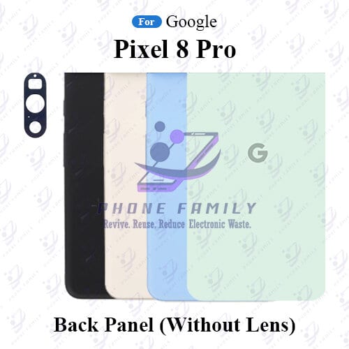 For Google Pixel 8 Pro Back Panel/Backshell/ Casing + Camera Lens With Logo-All Colors Available Price in Bangladesh - Mobile.com.bd