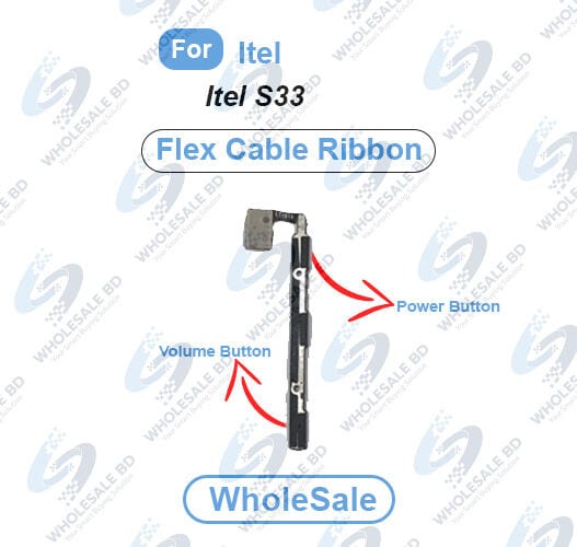 Itel S33 Power On/Off Switch Button Side Volume Up Down Buttons Flex Cable Replacement Parts (Wholesale) Other Parts Price in Bangladesh - Mobile.com.bd