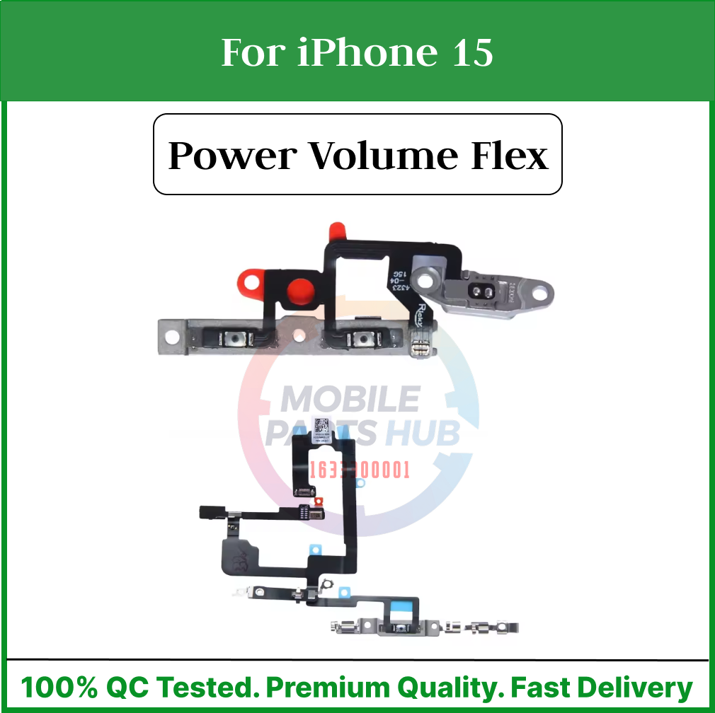 Apple iPhone 15 Power on / off Switch Button Side Volume Up Down Buttons Flex Cable Replacement Parts Mobile Parts & Accessories Price in Bangladesh - Mobile.com.bd