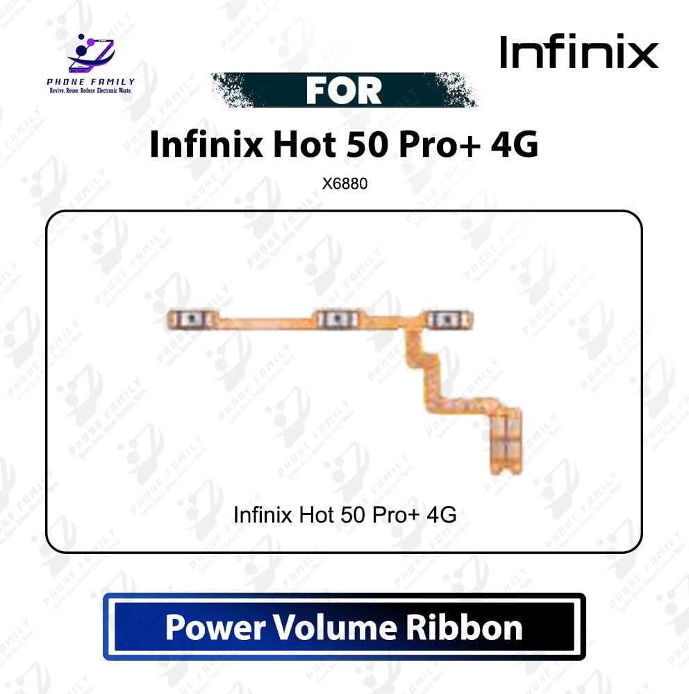 Infinix Hot 50 Pro+ 4G Power On Off Switch Button Side Volume Up Down Buttons Flex Cable Replacement Part (X6880) Other Parts Price in Bangladesh - Mobile.com.bd