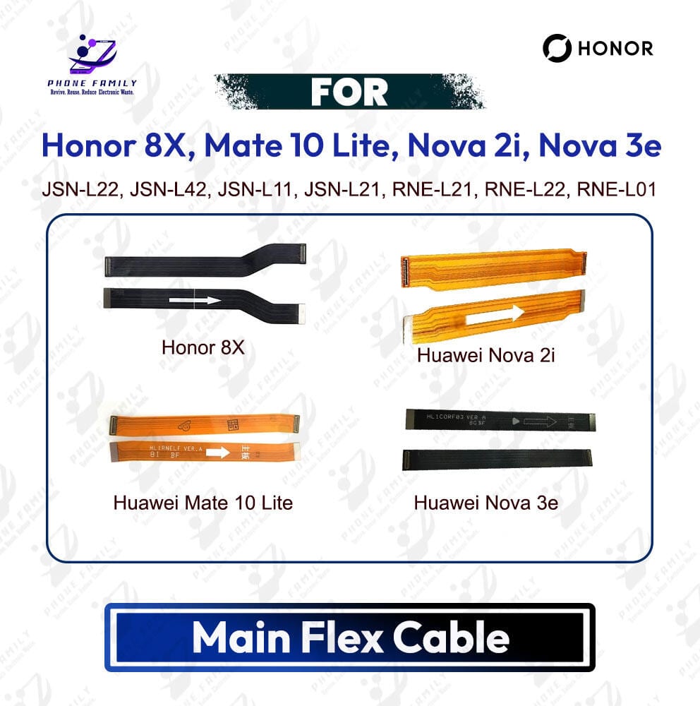 Honor 8X, Mate 10 Lite, Nova 2i, Nova 3e Main Board Motherboard Connector Flex Cable - Price in Bangladesh