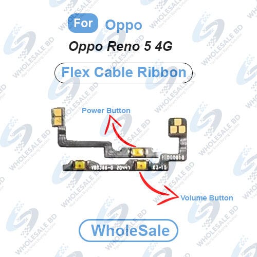 Oppo Reno 5 4G Power On/Off Switch Button Side Volume Up Down Buttons Flex Cable Replacement Parts (Wholesale) Other Parts Price in Bangladesh - Mobile.com.bd