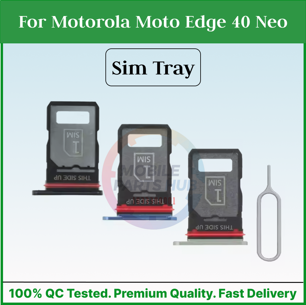 For Motorola Moto Edge 40 Neo Sim Tray Micro SD Card Slot with Sim Ejector Pin Replacement Parts Mobile Parts & Accessories Price in Bangladesh - Mobile.com.bd